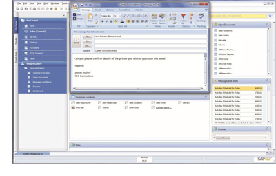 SAP® Business One e Microsoft Oulook